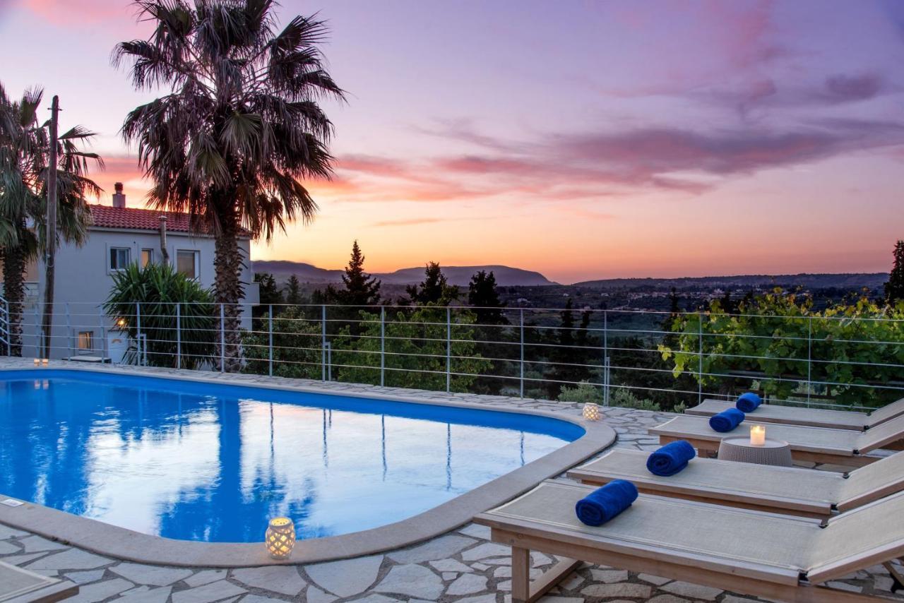 Villa Chrysallis With Heated Pool Georgioupoli Bagian luar foto